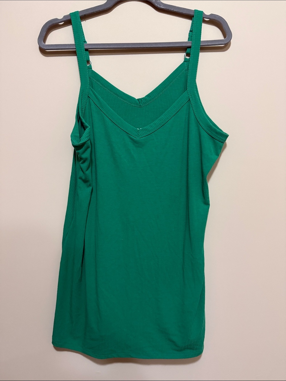 torrid Emerald Green Ribbed V-Neck Camisole